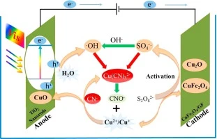 Persulfate Enhanced Photoelectrocatalytic Degradation Of Cyanide Using A Cufe2o4 Modified Graphite Felt Cathode Researcher An App For Academics