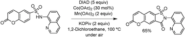 Aminoquinoline-directed, cobalt-catalyzed carbonylation of sulfonamide sp2 C-H bonds