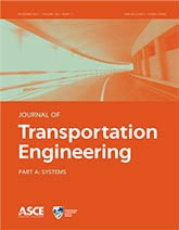 Journal of Transportation Engineering, Part A: Systems