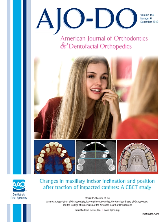 American Journal of Orthodontics and Dentofacial Orthopedics