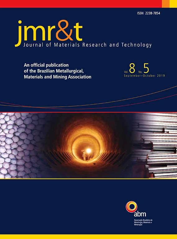 Materials journal. Annual Review of materials research. Annual Review of materials research Journal. Brazilian Journal of Aquatic Science and Technology.