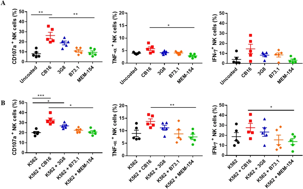 Comparison of the different anti-CD16 antibody clones in the activation and expansion of peripheral blood NK cells