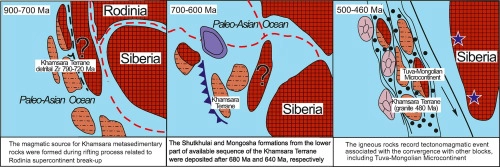 Proterozoic – Paleozoic tectonic evolution of the northern Central Asian Orogenic Belt: new constraints from igneous and metamorphosed rocks of the Khamsara Terrane (East Sayan, Russia)