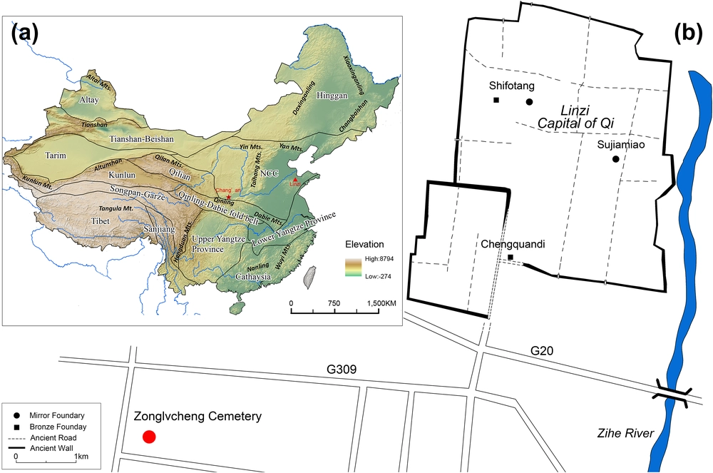 Technical and economic history of western Han dynasty revealed by bronze mirrors from Zonglvcheng cemetery, Linzi, China