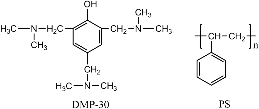 Microencapsulation of tris(dimethylaminomethyl)phenol using polystyrene shell for self-healing materials